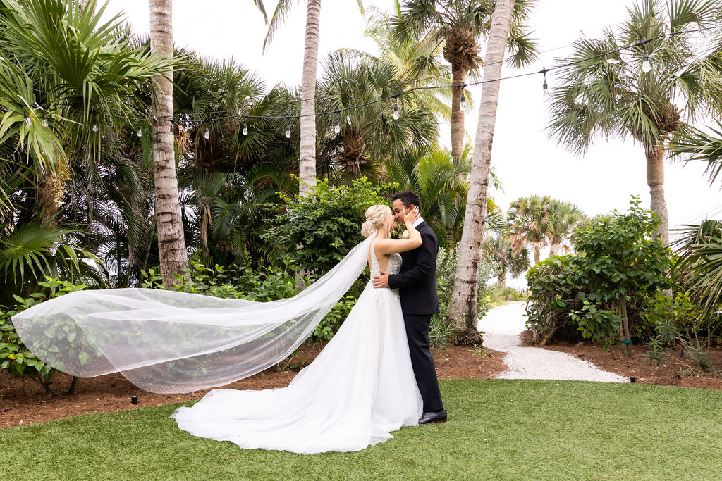 Bride and Groom; Sundial Beach Resort & Spa Wedding; Precious Moments Events