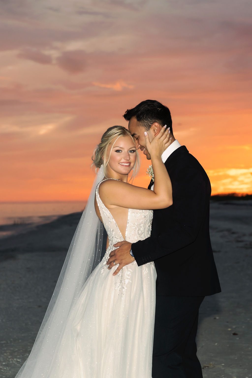 Bride & Groom Golden Hour ; Sundial Beach Resort & Spa Wedding; Precious Moments Events