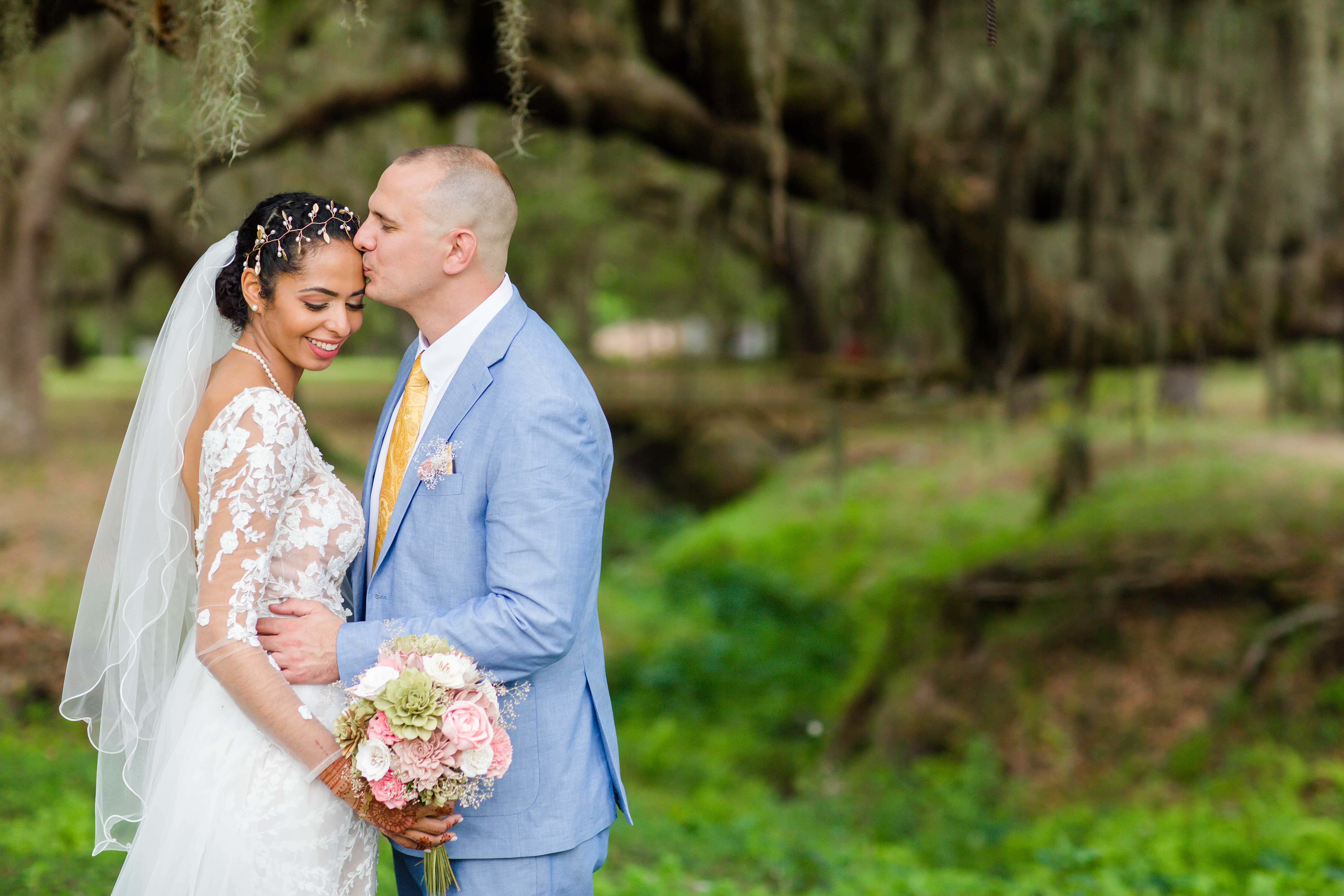 Bride and Groom; Oaks of Devonaire Wedding; Precious Moments Events