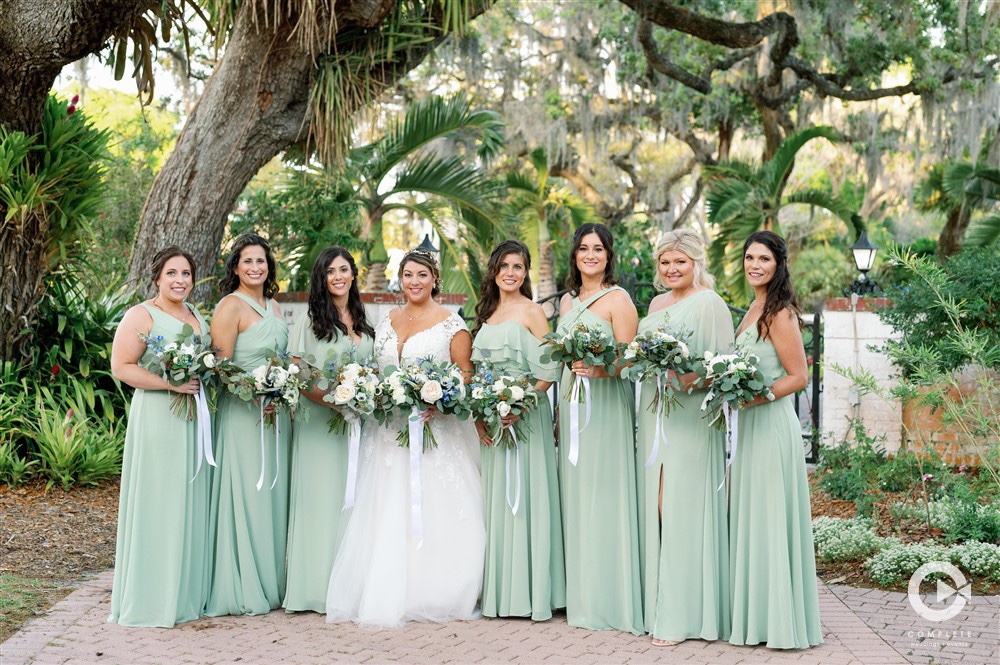 Bridesmaids; Marie Selby Botanical Gardens Weddings; Precious Moments Events