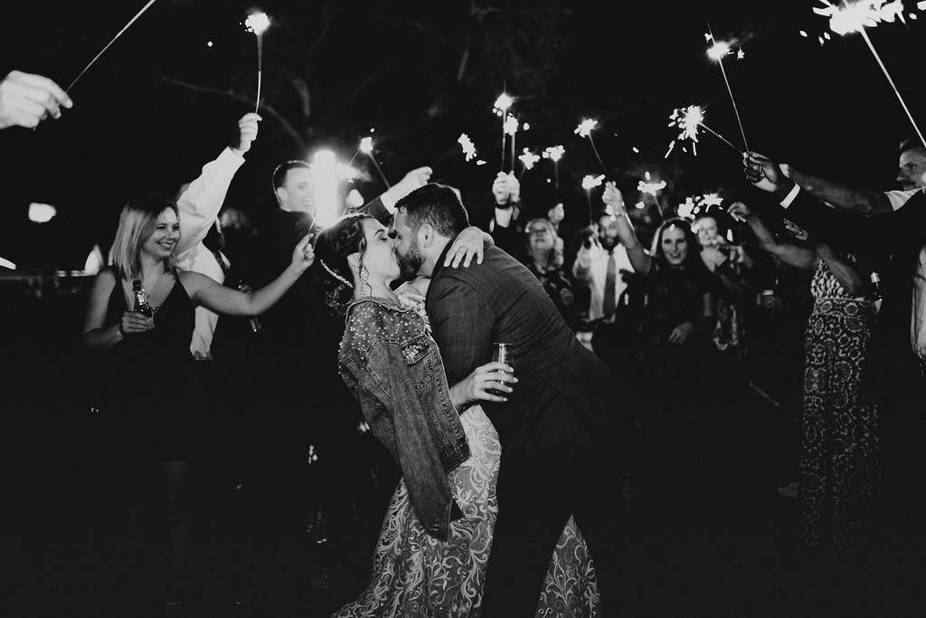 Sparkler Exit; Rooftop 220 wedding; Precious Moments Events