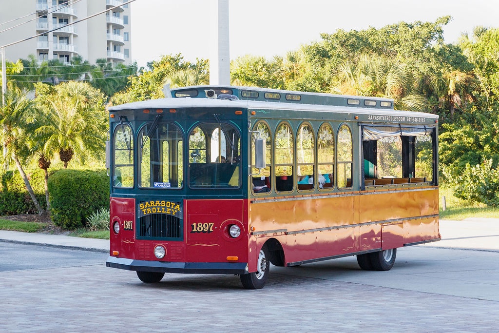 Sarasota Trolley; Sandcastle Resort at Lido Beach Wedding; Precious Moments Events