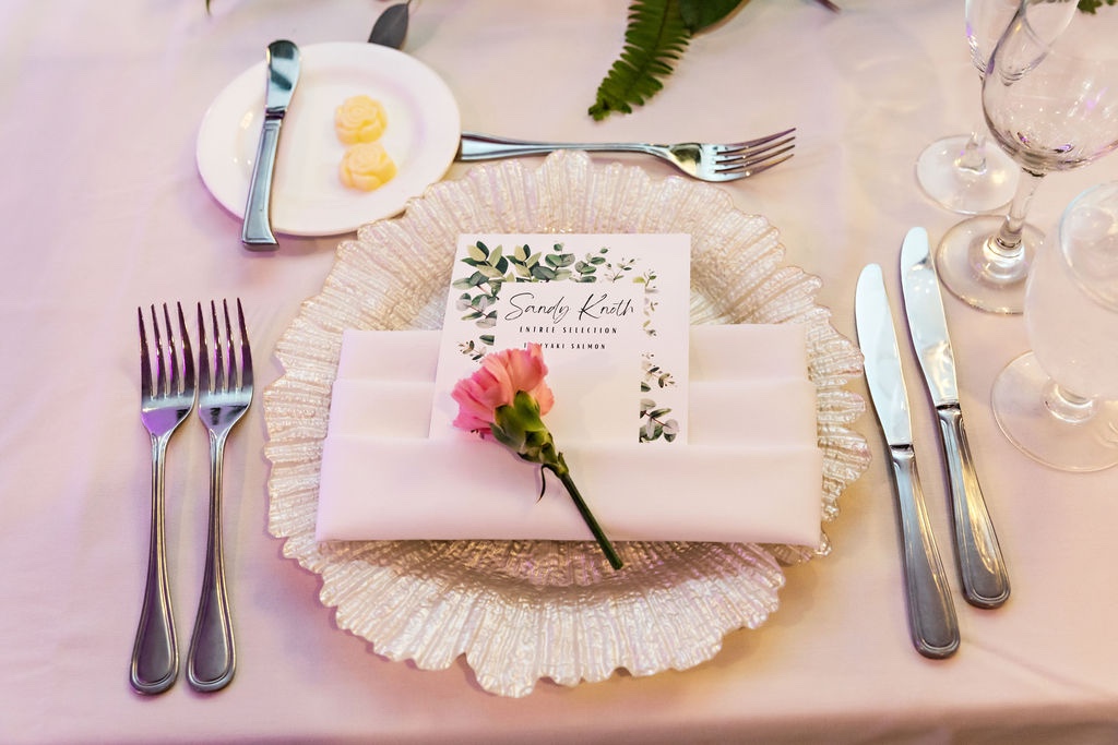 Tablesetting; Sundial Beach Resort & Spa Wedding; Precious Moments Events