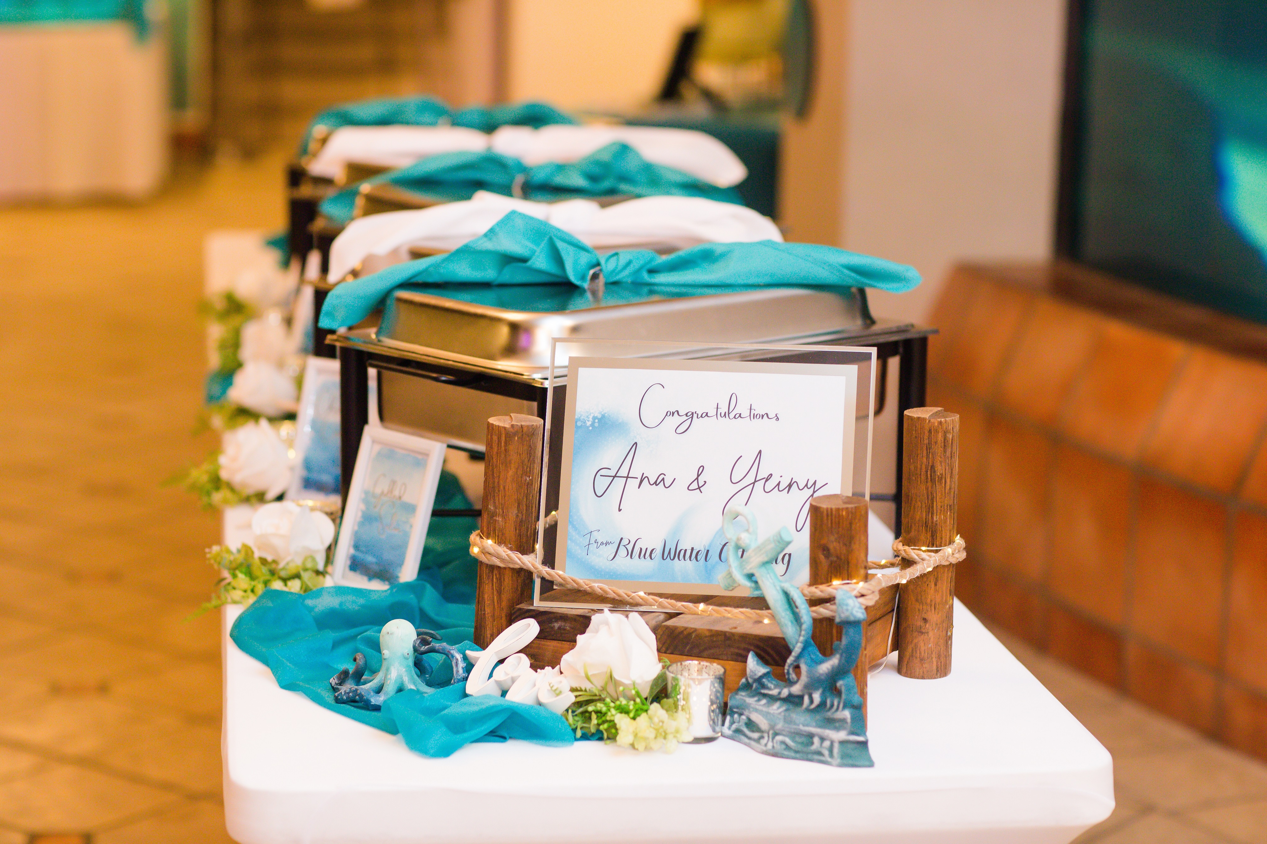 Buffet; The Bishop Museum of Science and Nature Wedding; Precious Moments Events