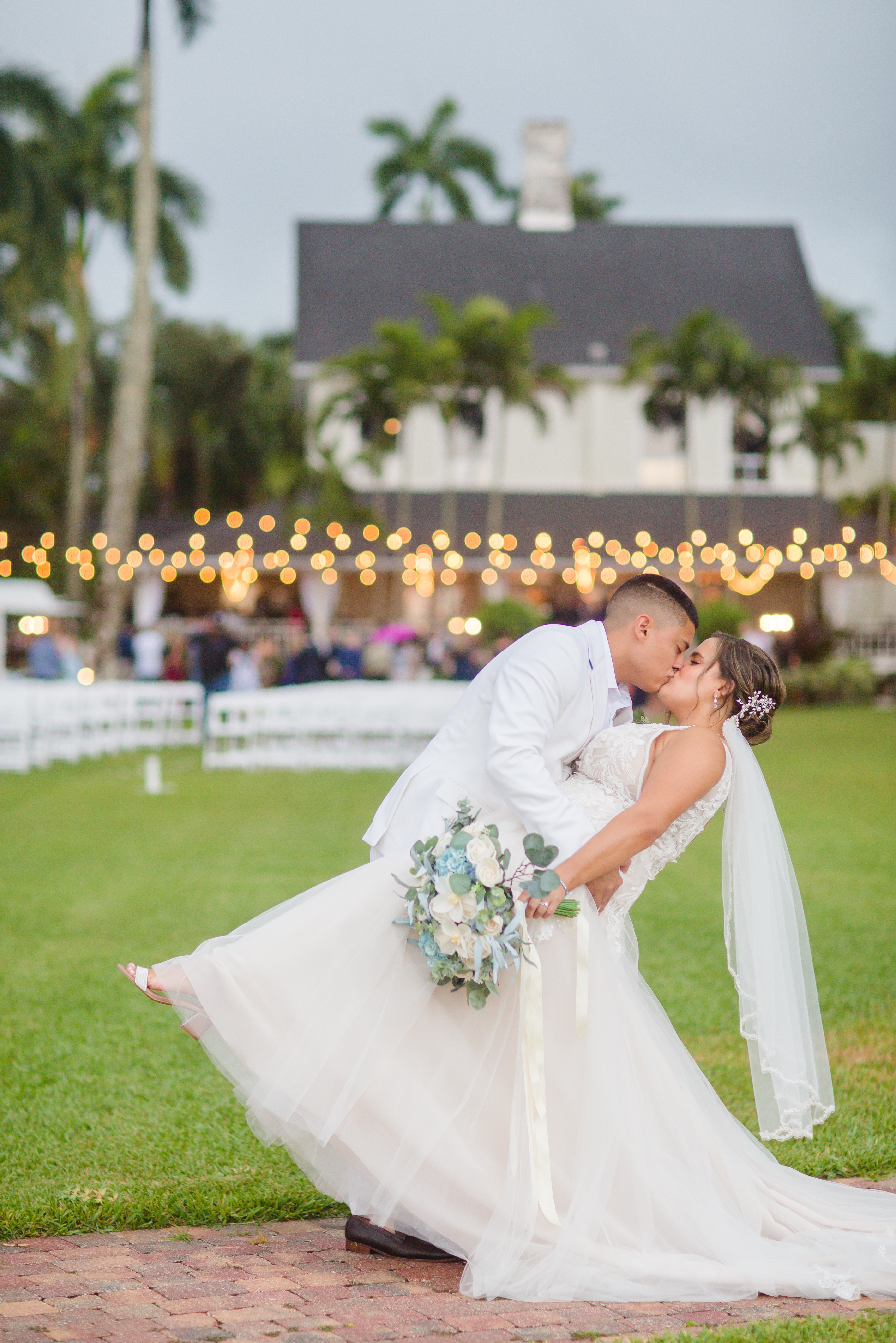 Bride and Groom Dip; White Orchid at Oasis; Precious Moments Events