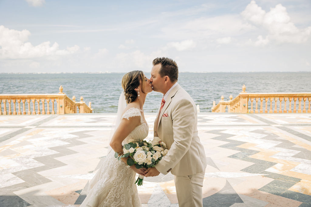 Bride and Groom Waterview- Ringling Ca' d'Zan- Precious Moments Events Wedding