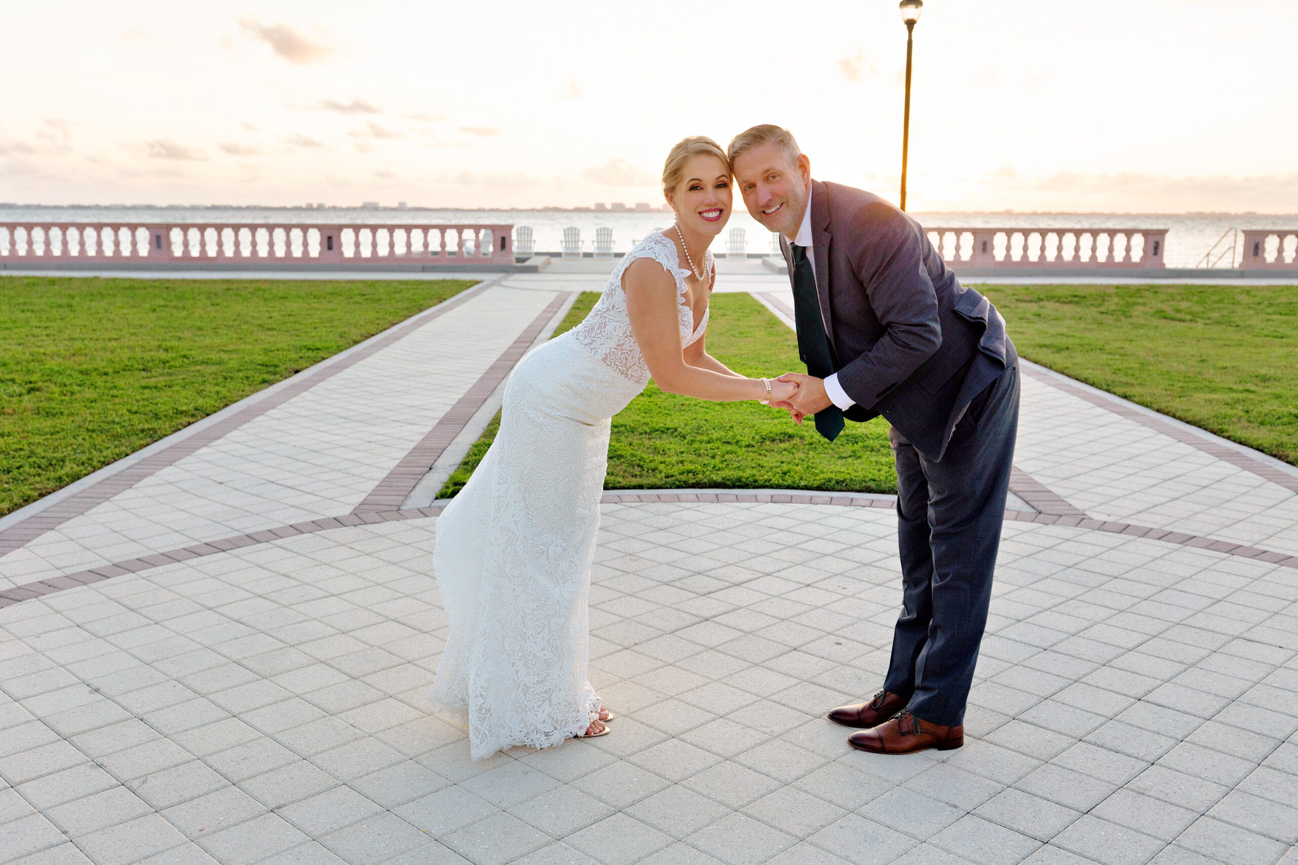 wedding portraits off Florida coast in Sarasota