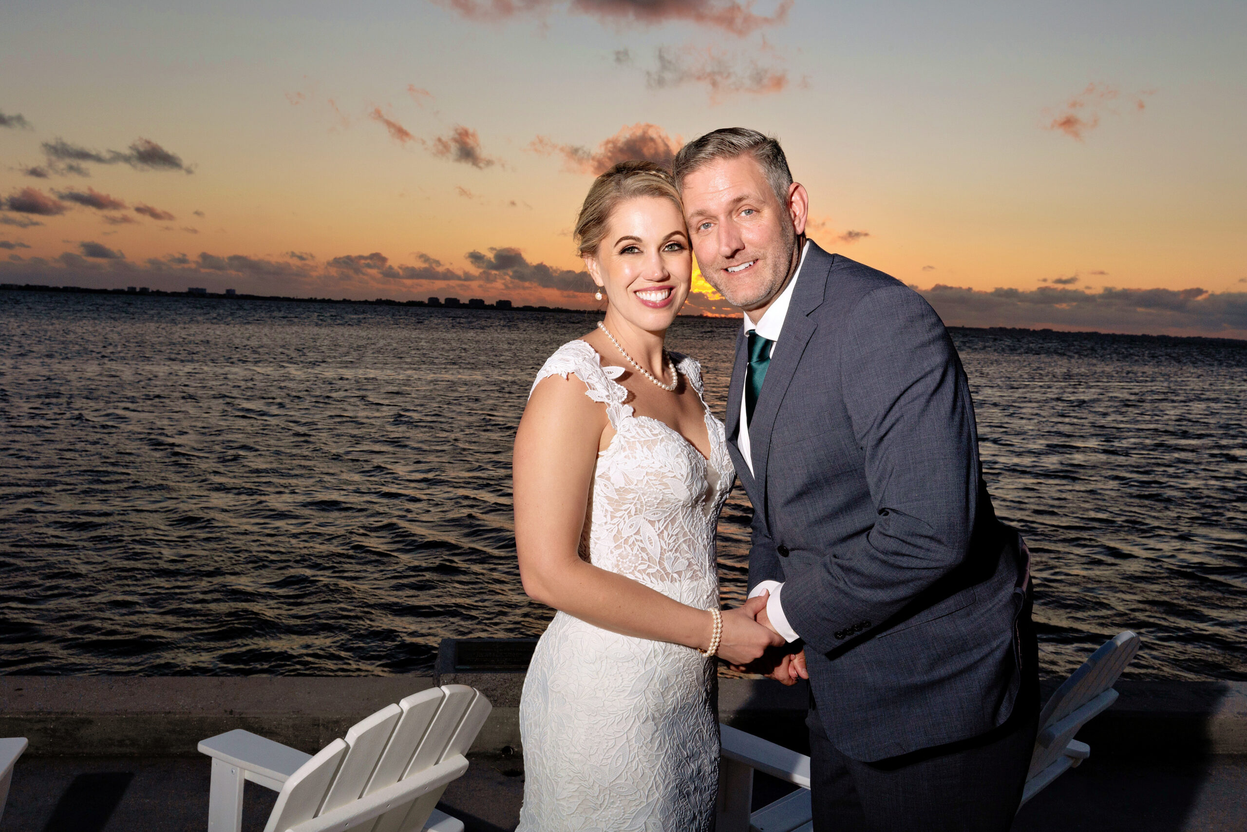 waterside wedding portraits in Florida