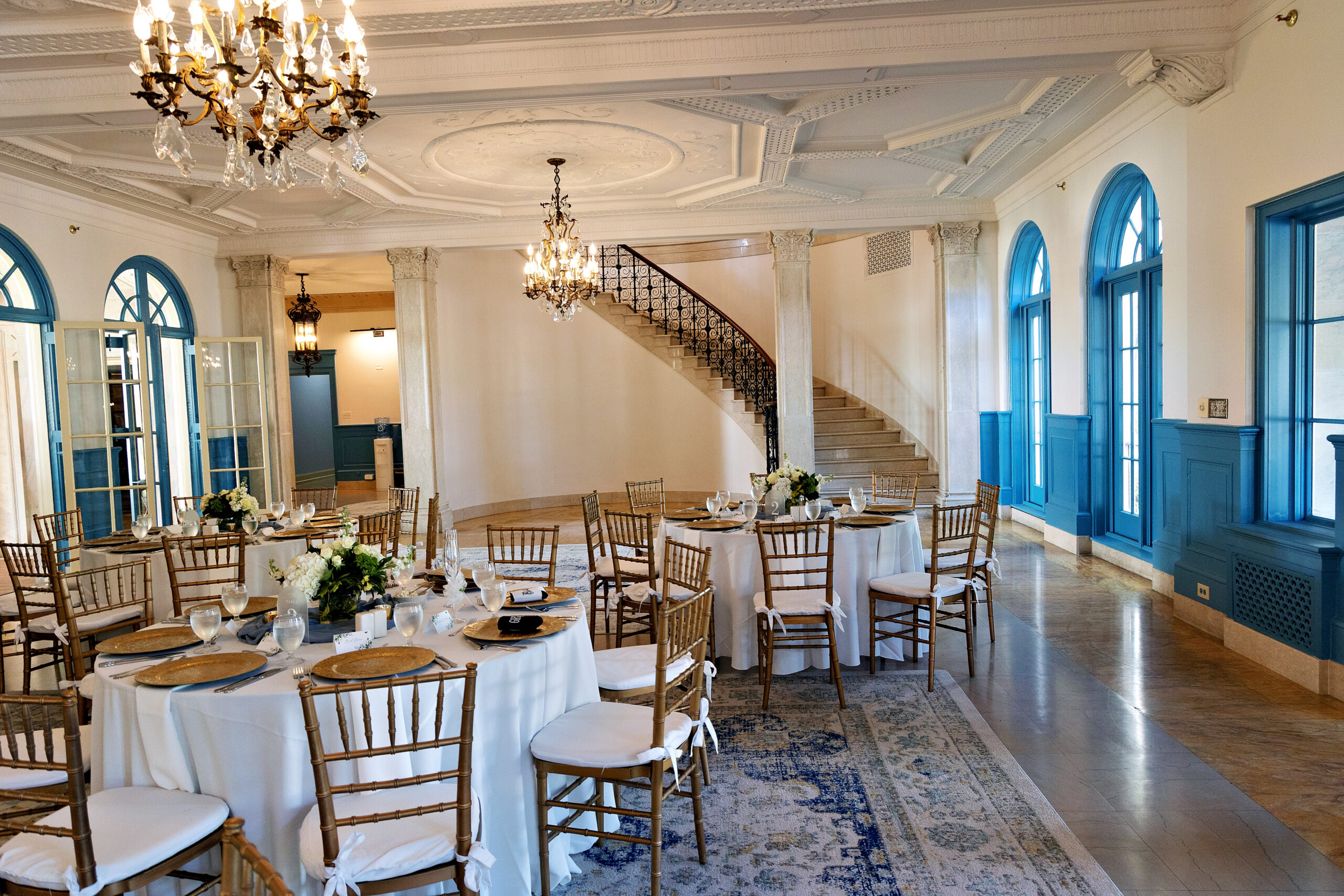 Historical Ringling Mansion, College Hall wedding 