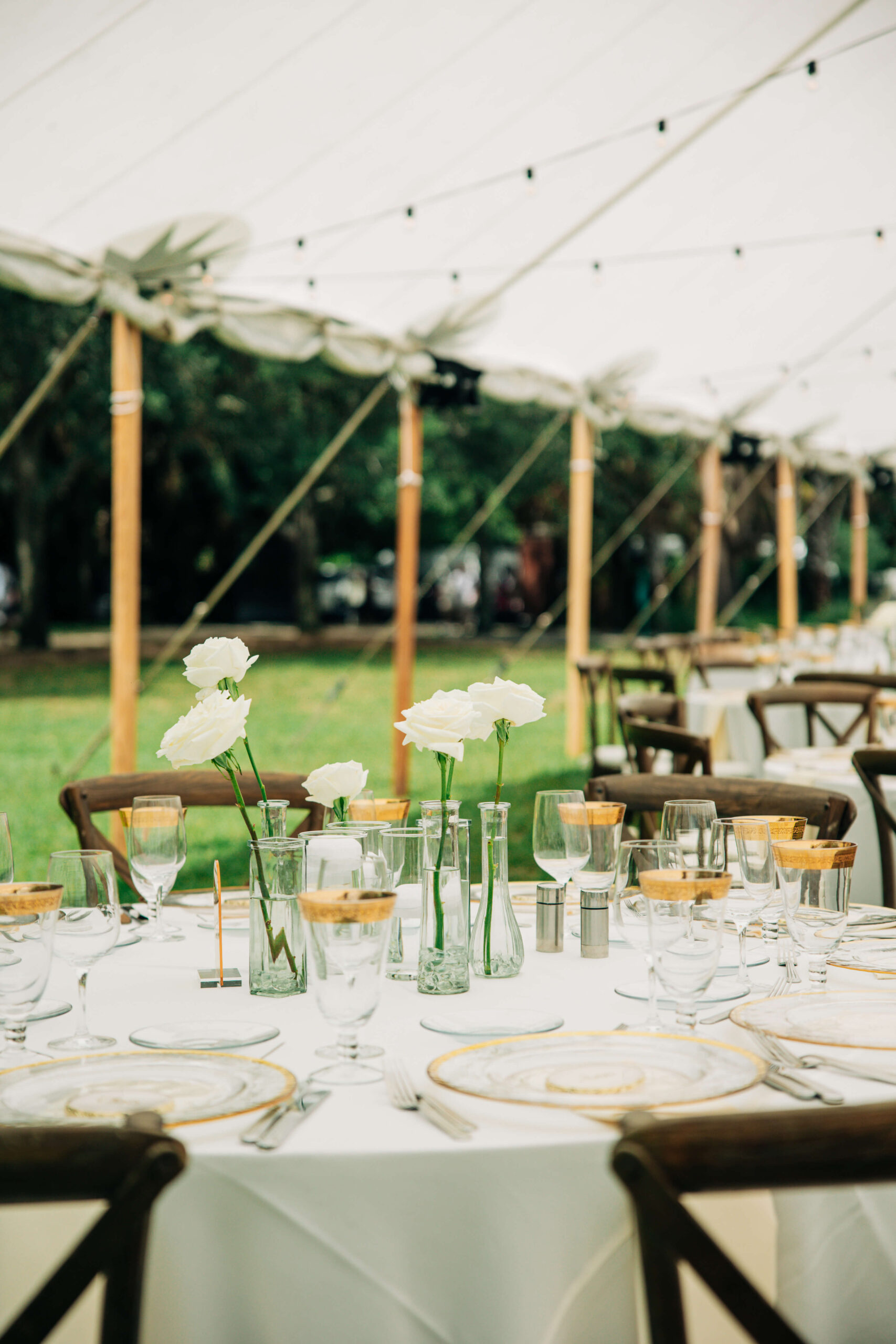 elegant outdoor wedding at Bay Preserve