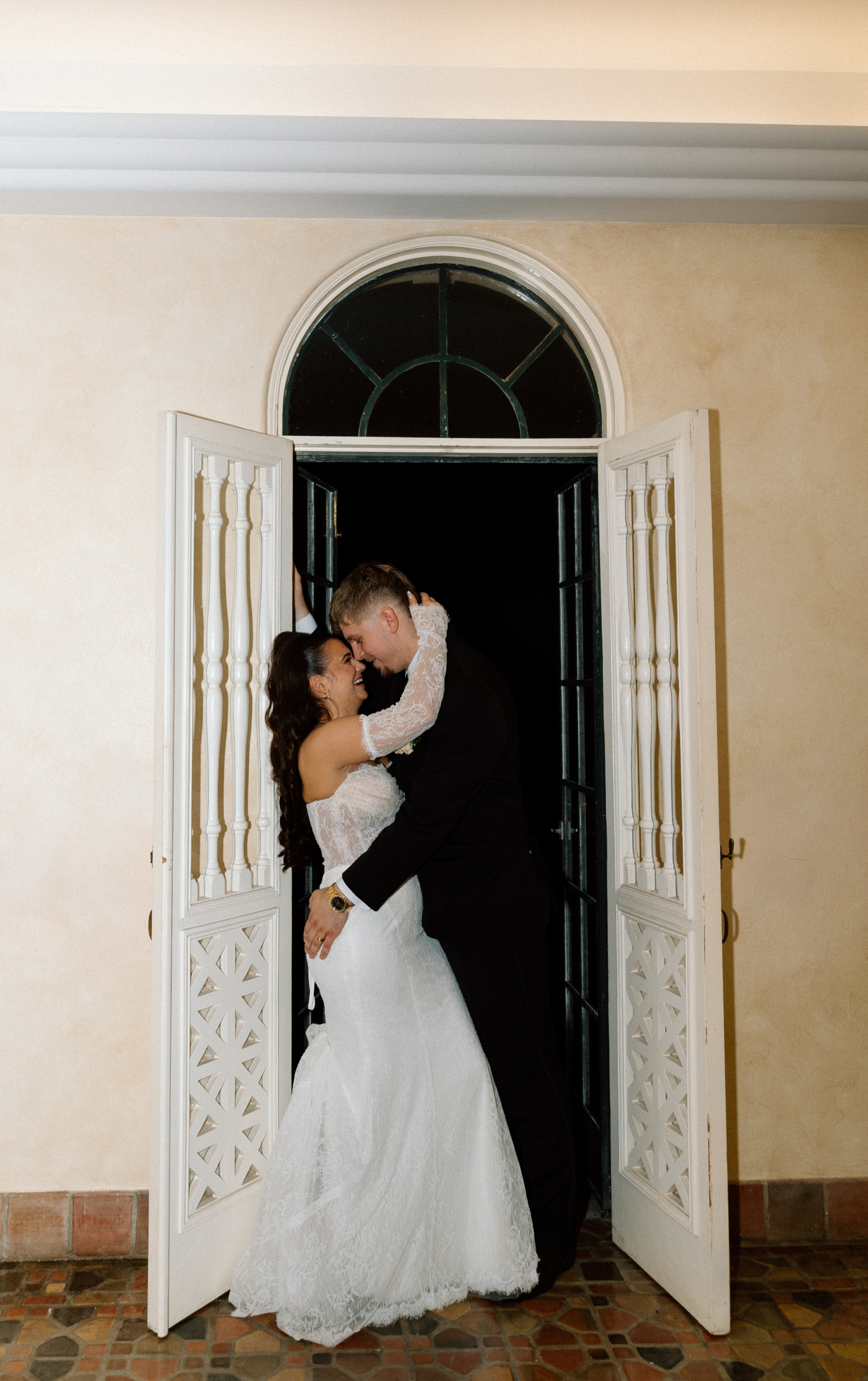 bride and groom portraits at Powel Crosley Estate