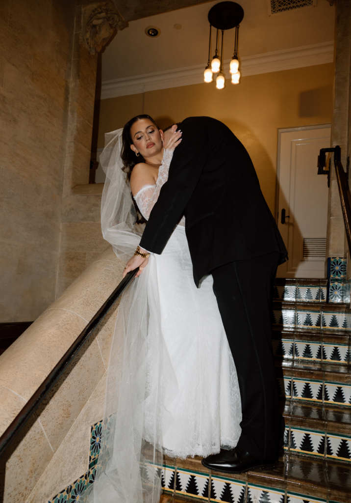 bride and groom portraits at Powel Crosley Estate