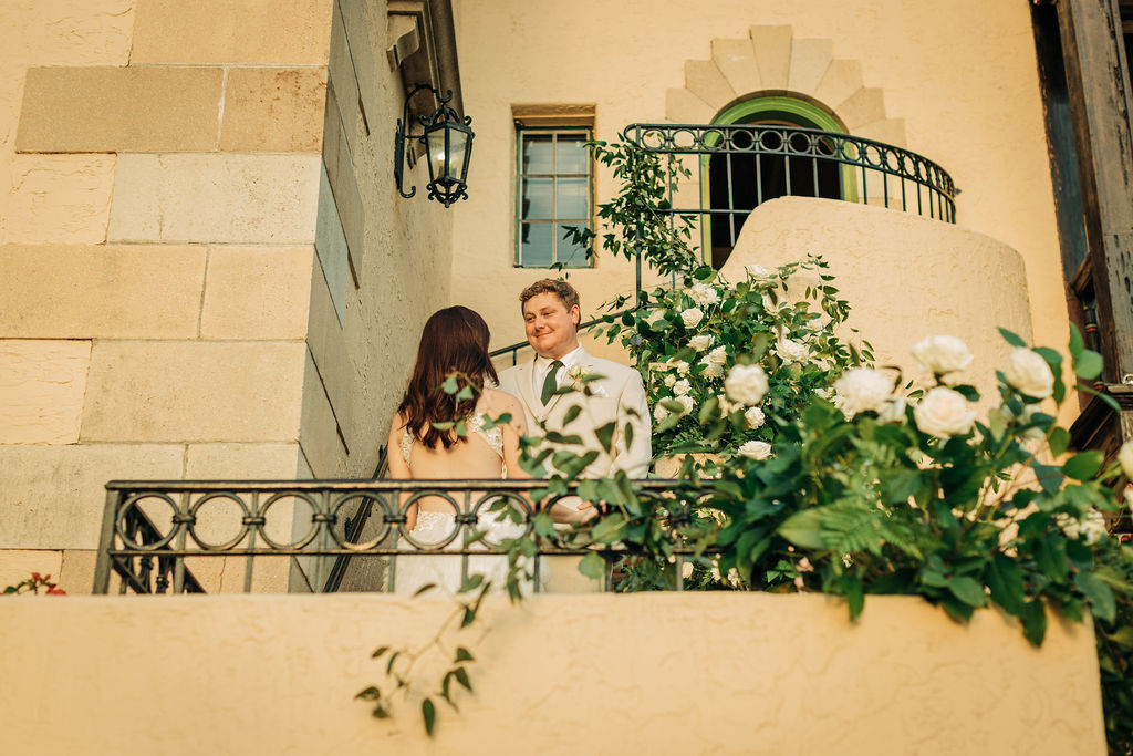 bride and groom portraits at Powel Crosley