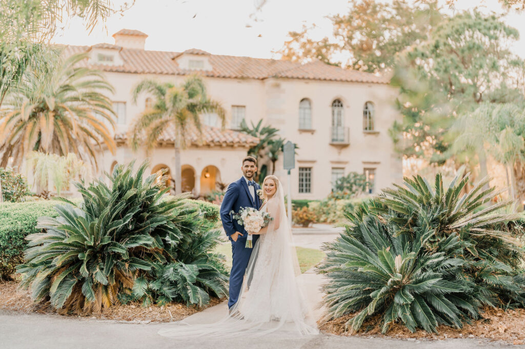 bride and groom portraits at Powel Crosley Estate