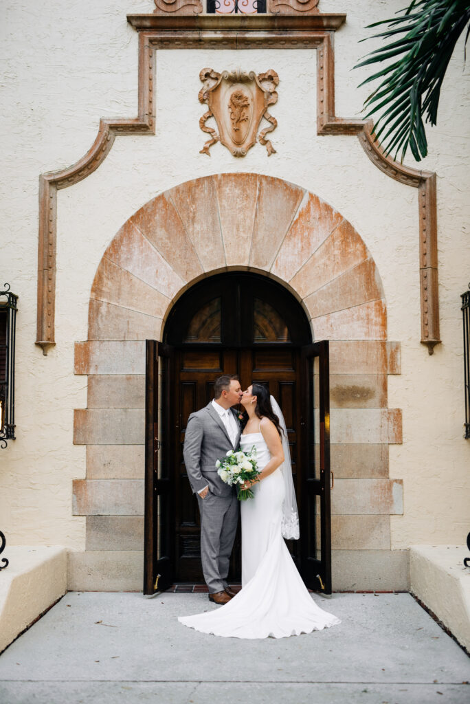 couple portraits outside of Powel Crosley Estate