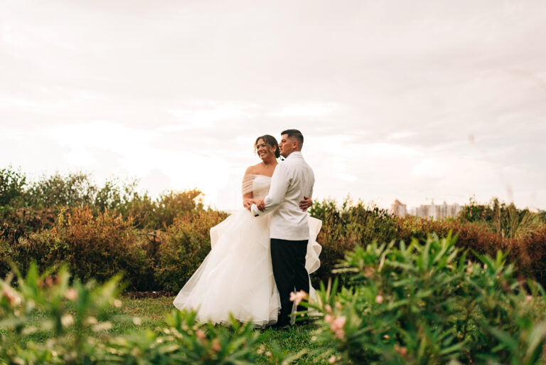 wedding portraits at Marie Selby Botanical Gardens