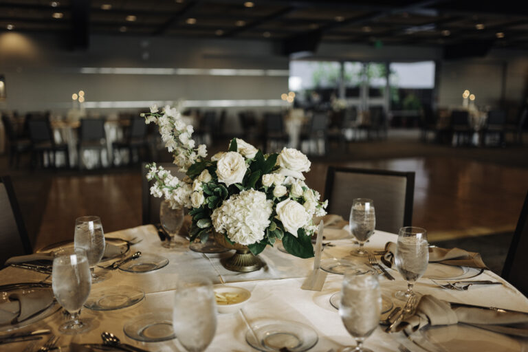 classic wedding tablescape by Precious Moments Events