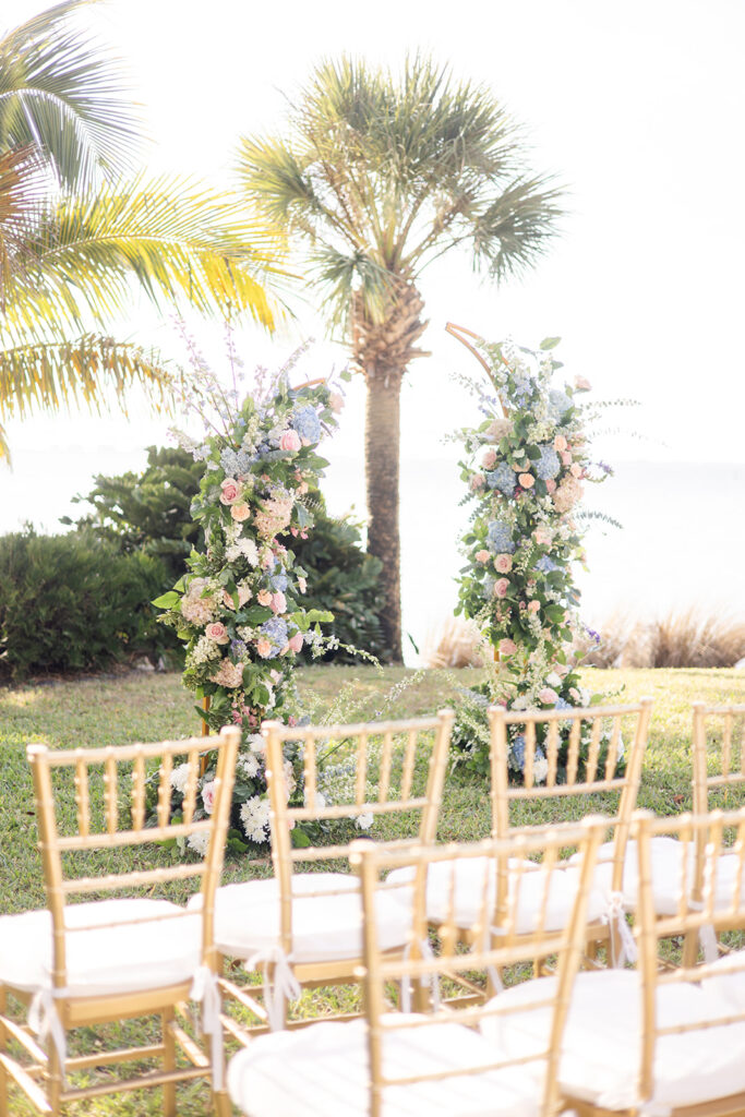 outdoor wedding ceremony at Powel Crosley Estate