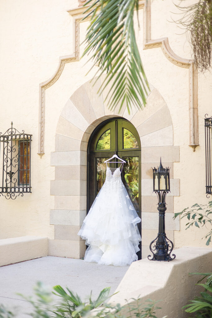 tulle lace wedding gown