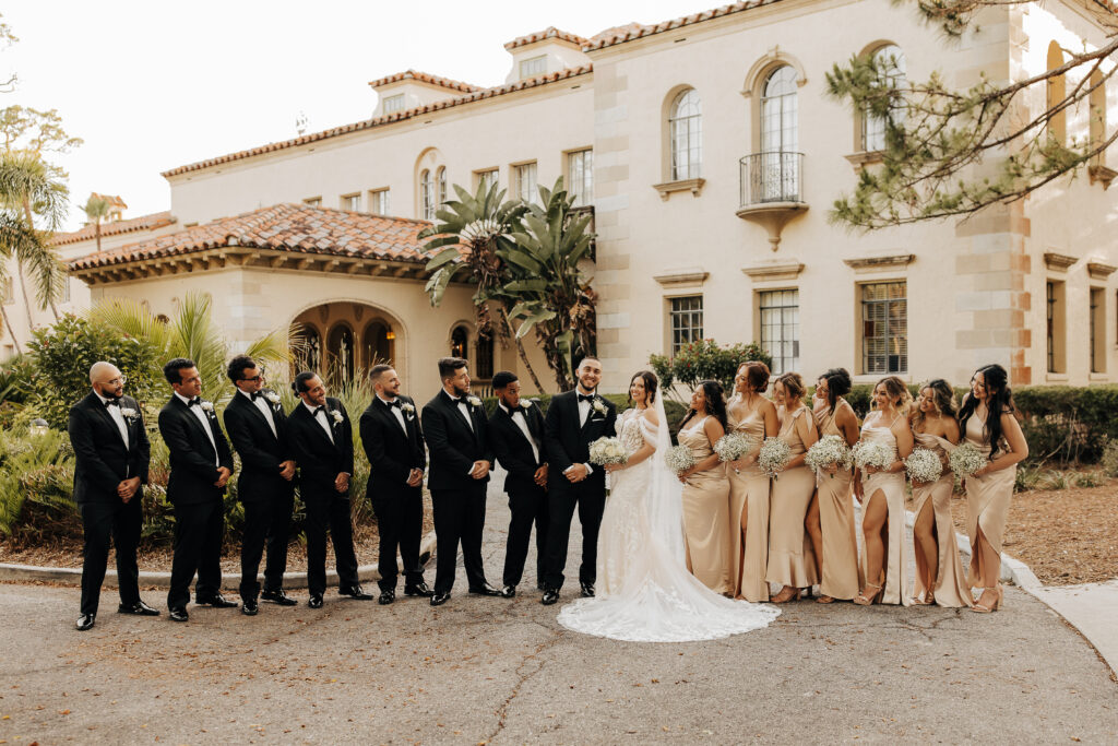 wedding party portraits at Powel Crosley Estate