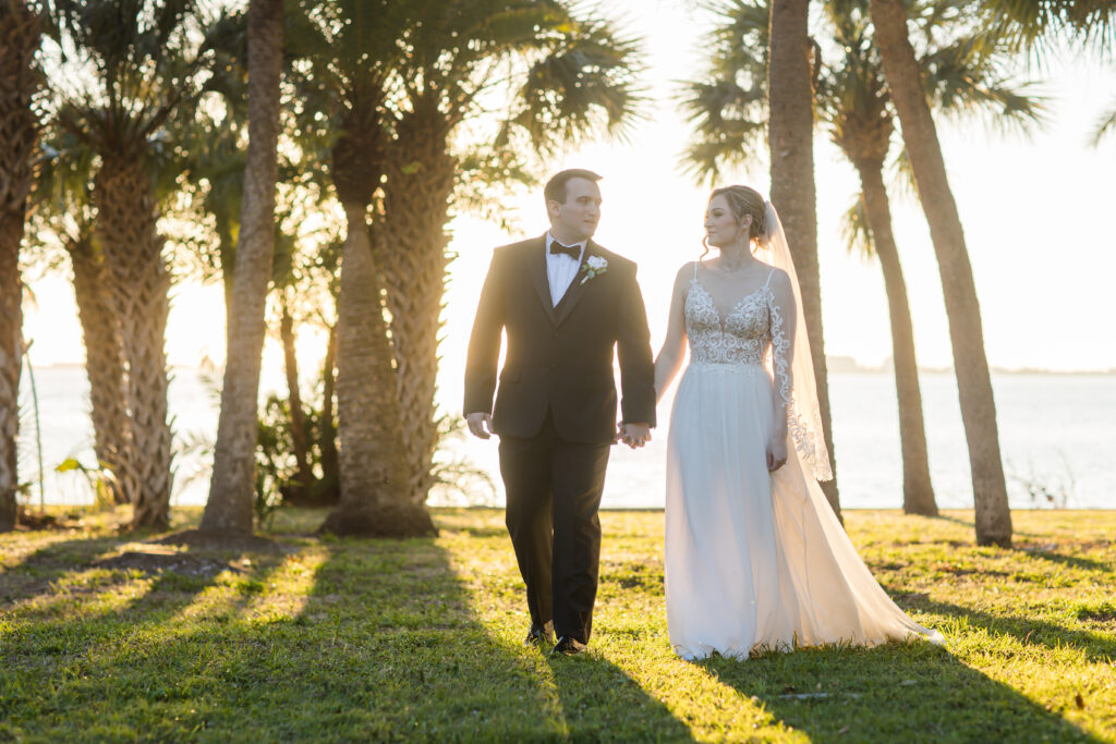 bride and groom portraits at Powel Crosley Estate