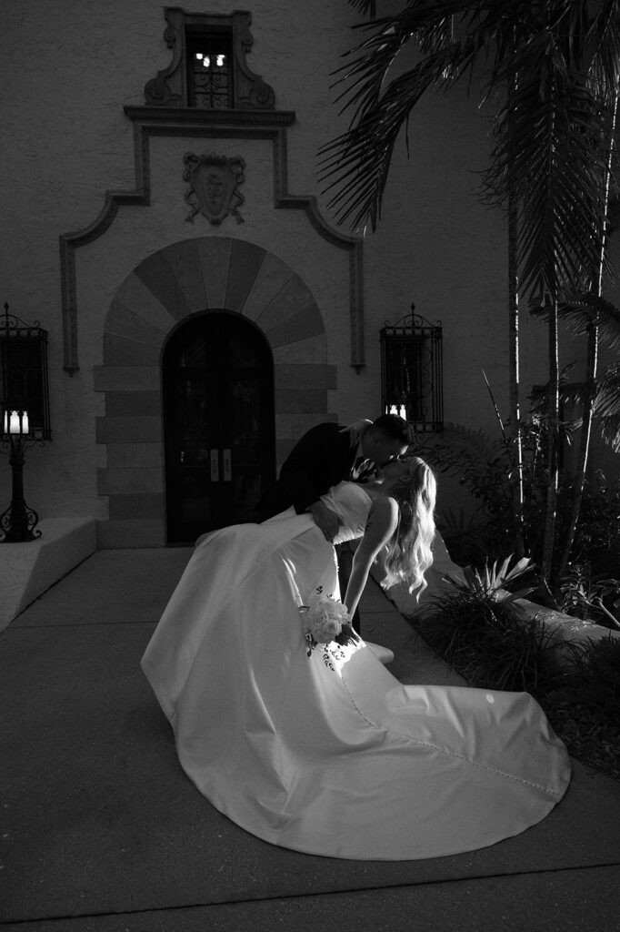 black and white wedding photography