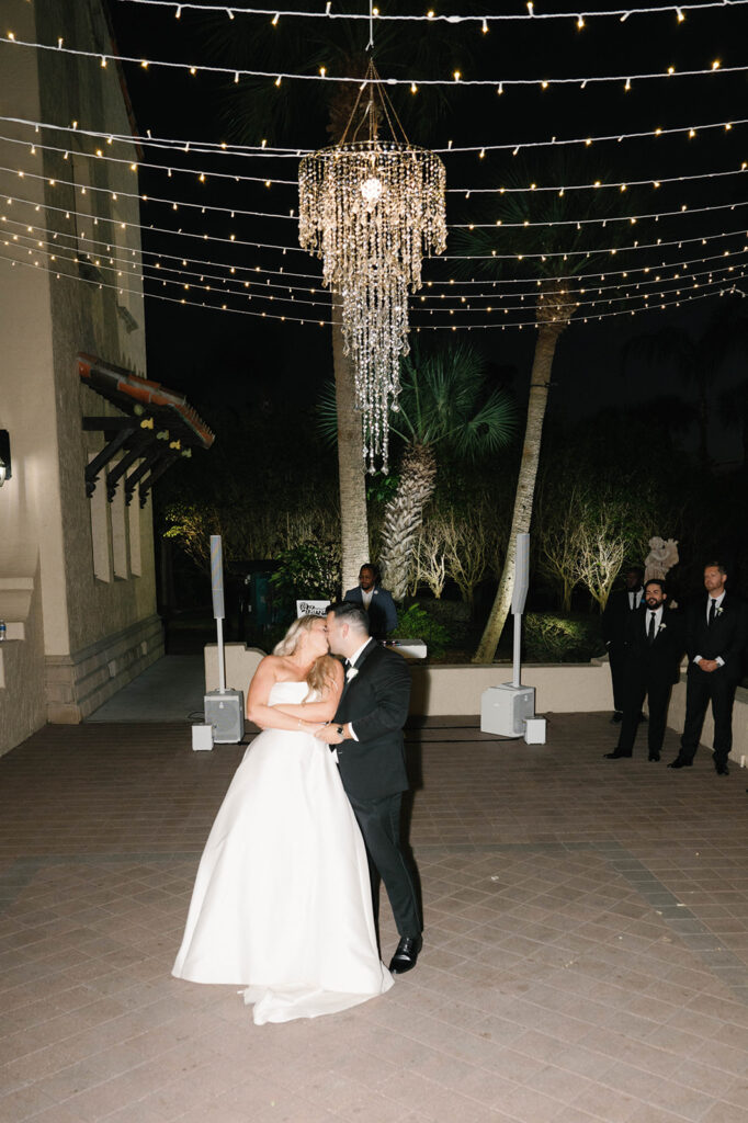 bride and groom first dance at Powel Crosley Estate