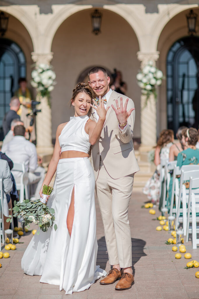 outdoor wedding ceremony at Powel Crosley Estate