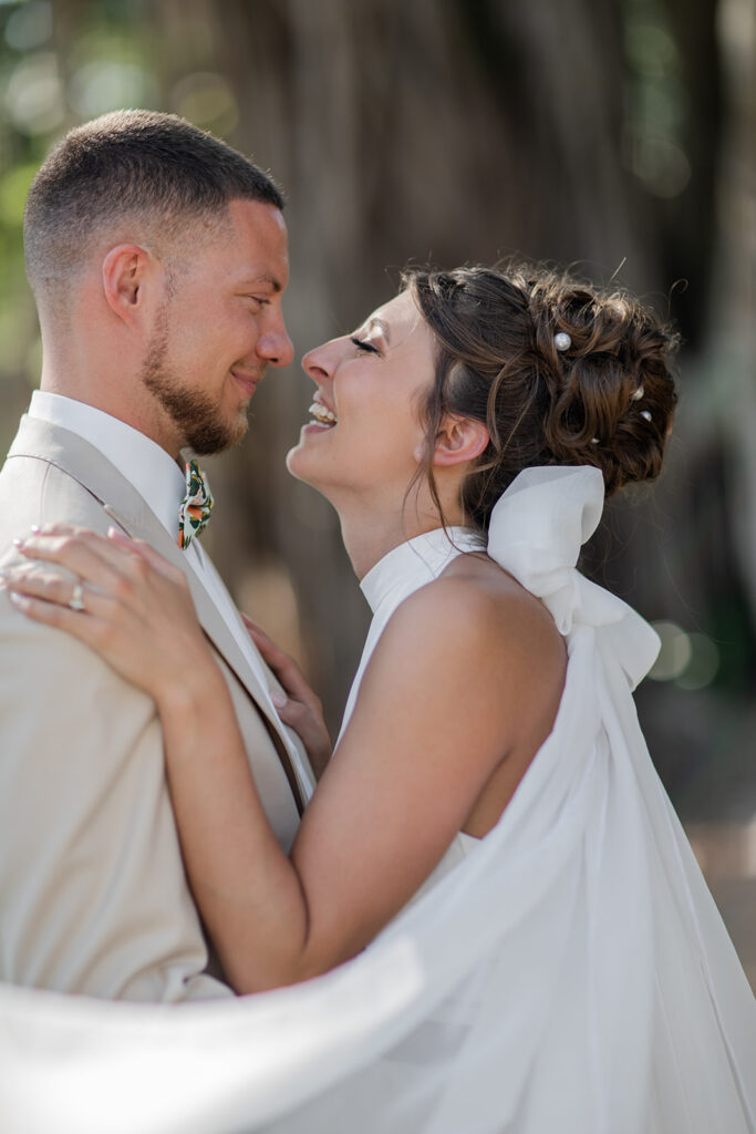 bride with elegant bun updo