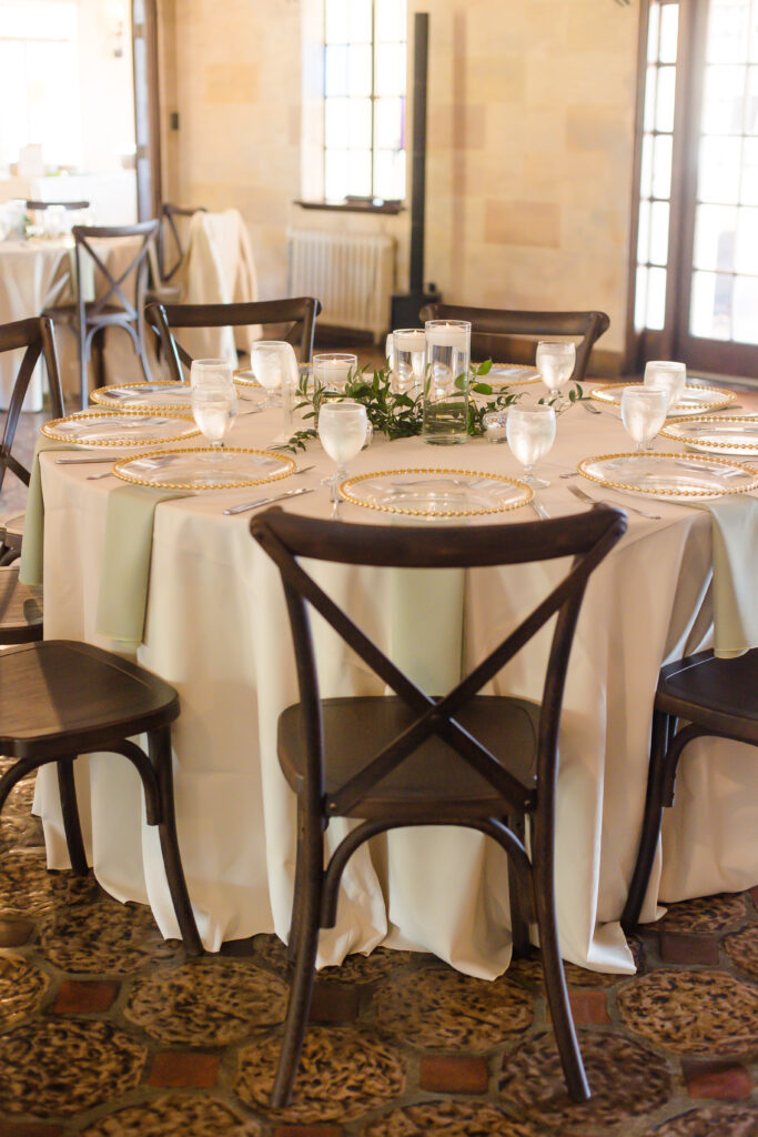 indoor wedding reception at Powel Crosley Estate by Precious Moments Events