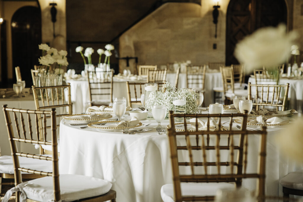 outdoor wedding reception at Powel Crosley Estate by Precious Moments Events