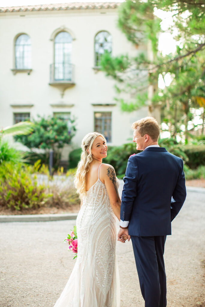 bride and groom portraits at Powel Crosley Estate