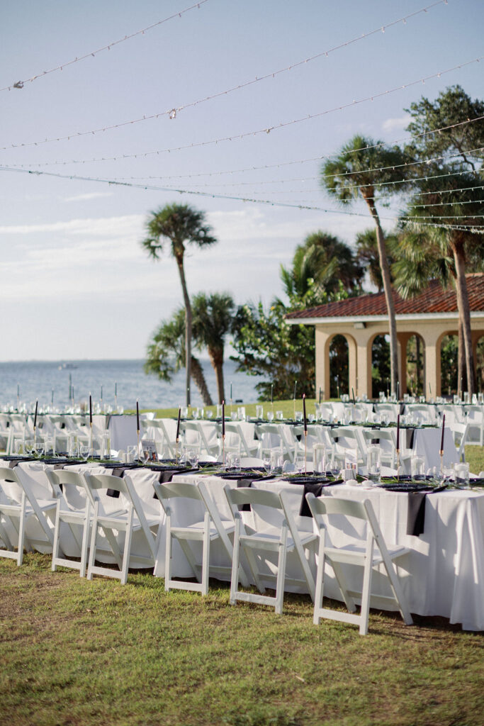 outdoor wedding reception by Precious Moments Events