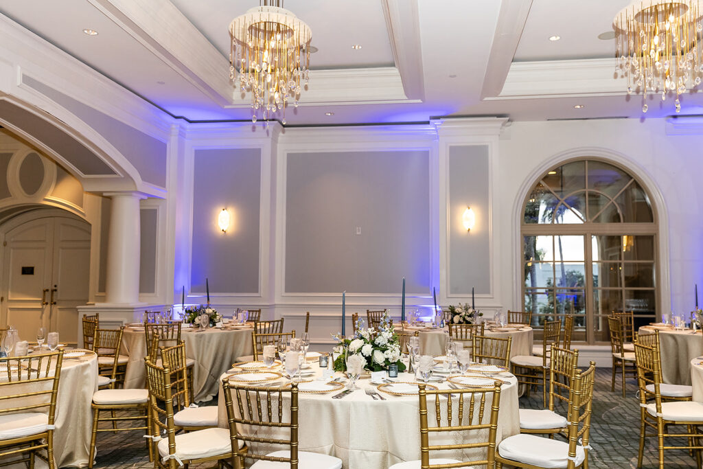 indoor wedding reception at Ritz Sarasota