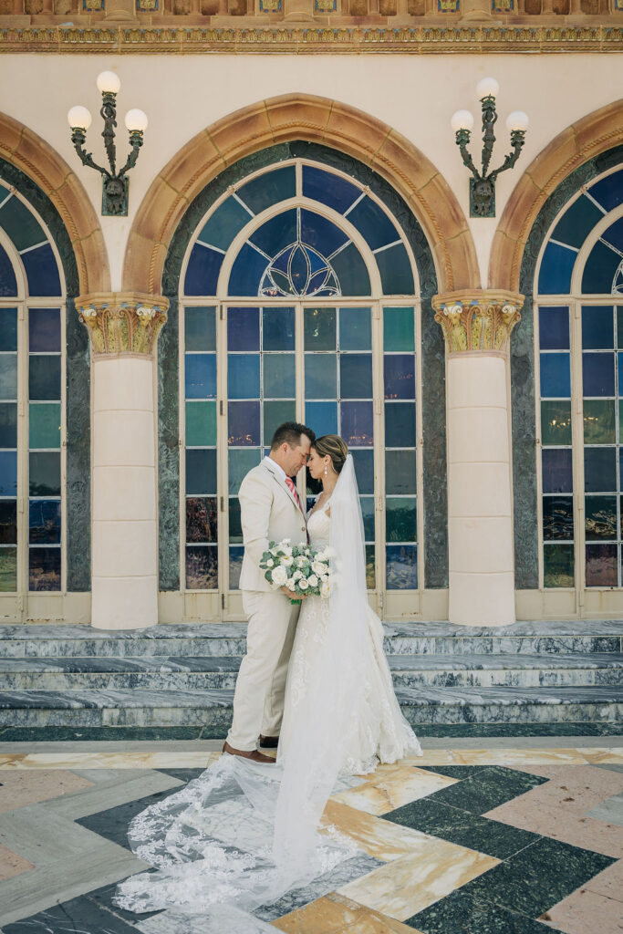 Ringling Ca' d'Zan wedding portraits