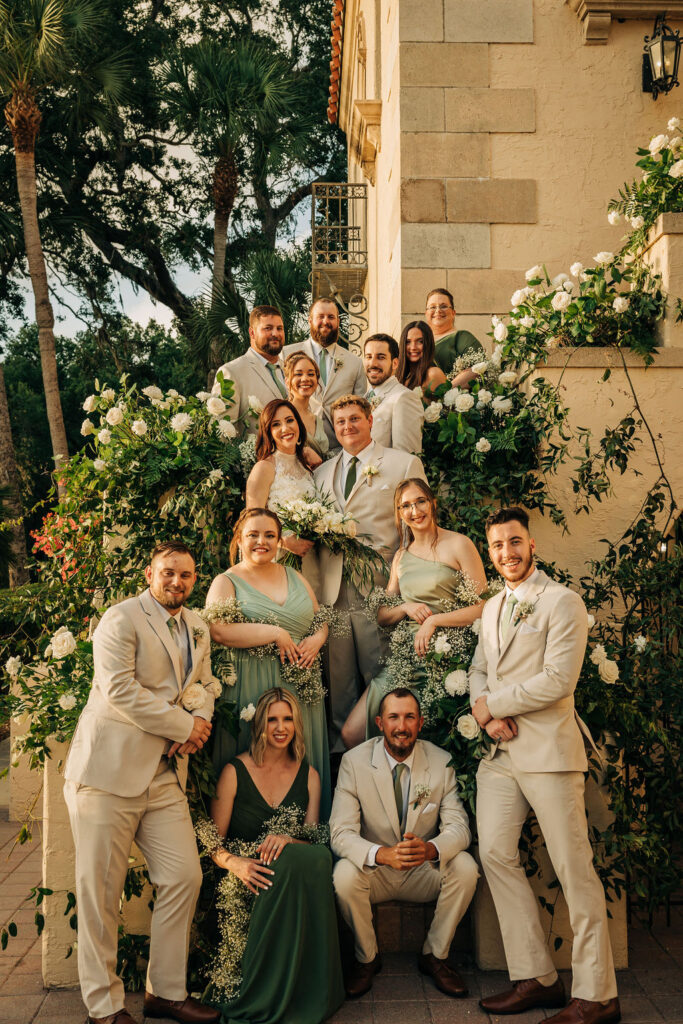 wedding party photos at Powel Crosley