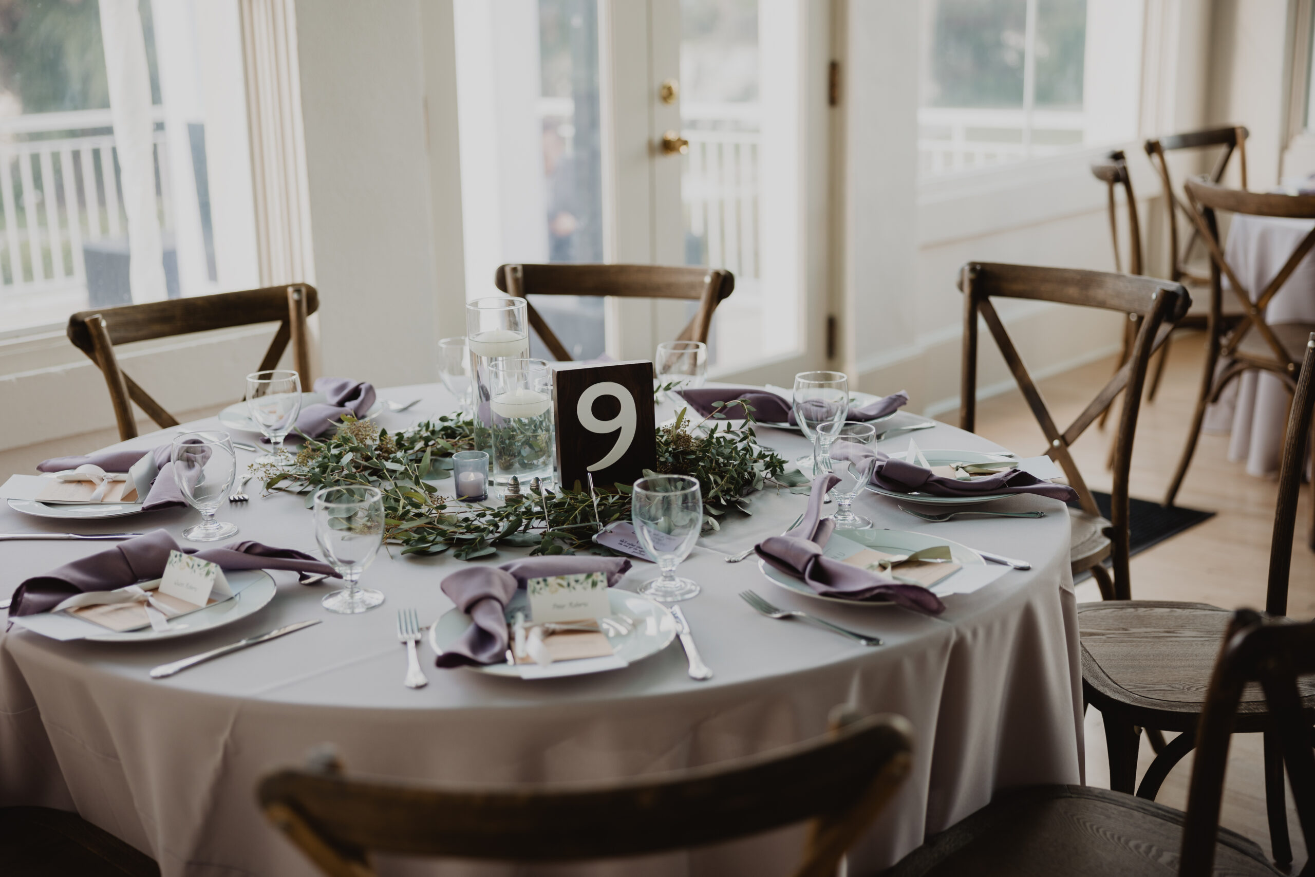 rustic wooden table numbers